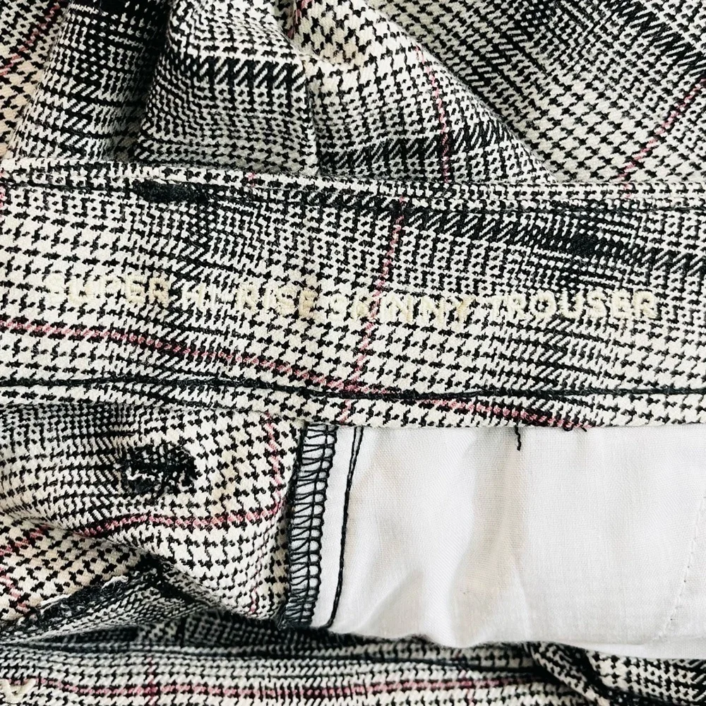 American Eagle Stretch Super High Rise Skinny Trousers 6 Black/White Pockets